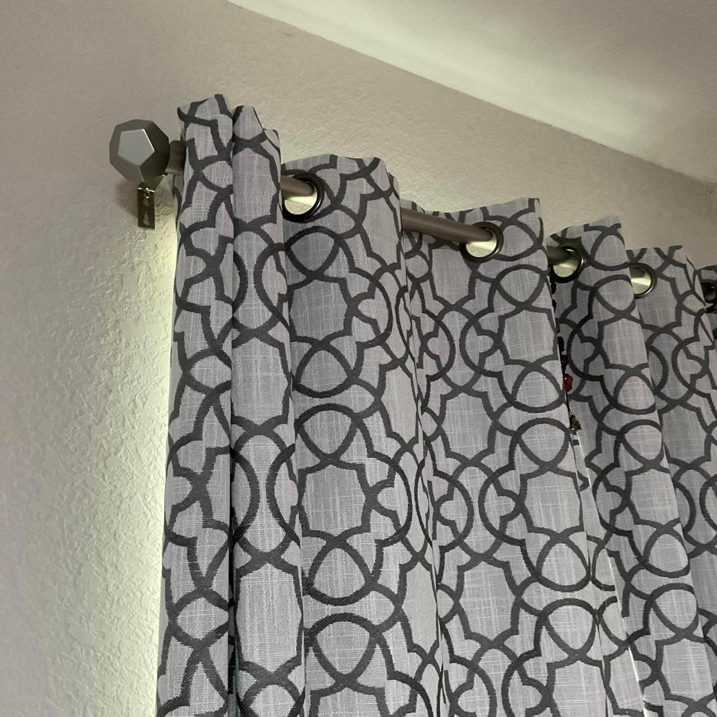 Symple Stuff Drapery Treatment Window Curtain Rod,Faceted Hexagonal 1 ...