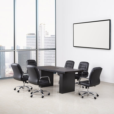 Meeting Table/ Chair Set For 6 by Inbox Zero