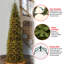 Kingswood Pencil 9' Green Fir Artificial Christmas Tree with 500 Clear Lights with Stand-1283685594