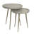 Tyringham 2 Piece Round Brown Solid Wood Accent_Nesting Tables Set