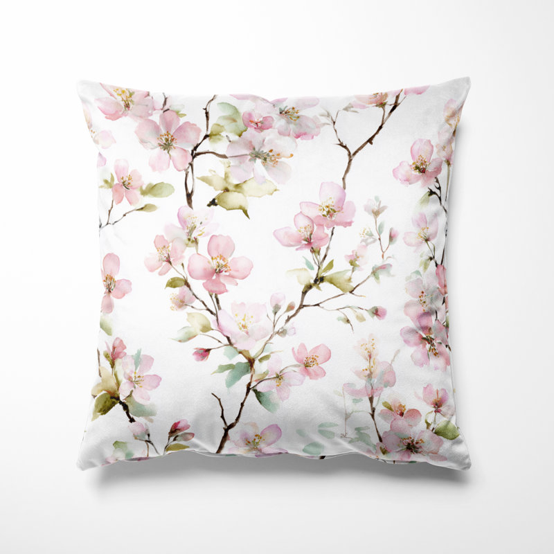 Coussin Floral, H 16 po x l 16 po