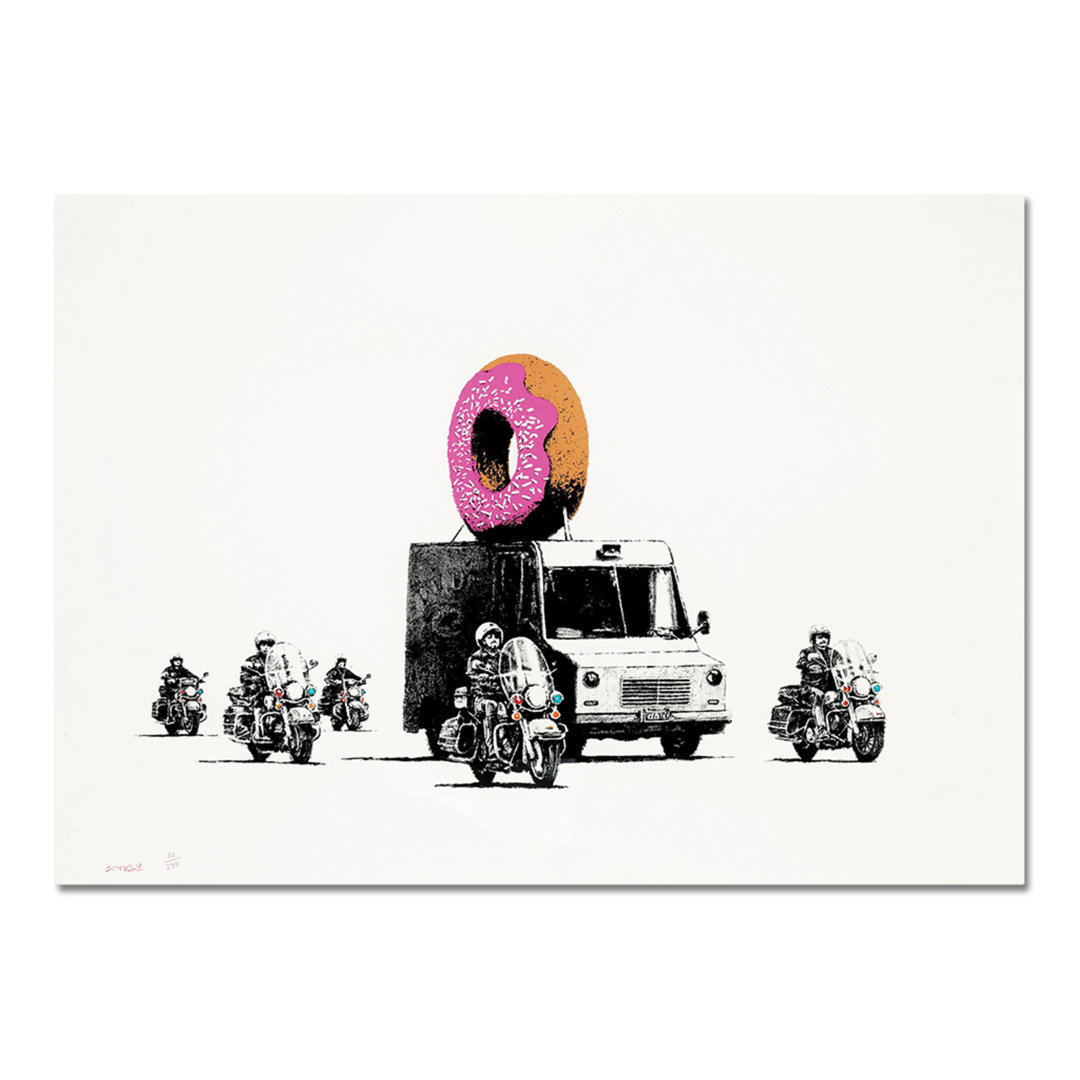 Grafikdruck Strawberry Donut von Banksy