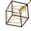 Luminaire suspendu carré semi-encastré géométrique 9 po (H)