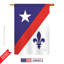 Drapeau de maison / jardin franco-américain en polyester Franco-18886835