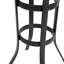 Ensemble de 3 tabourets de bar d'extérieur, chaises de bar en rotin, plateau de table en verre, tabourets de bar en osier pour la cour, le jardin, la piscine, le balcon et la terrasse