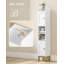 Armoire de rangement mince pour salle de bain, organisateurs de salle de bain étroits et rangement avec 4 pieds réglables