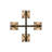 Kidsgrove 4 - Light Dimmable Square / Rectangle Chandelier-1577843194