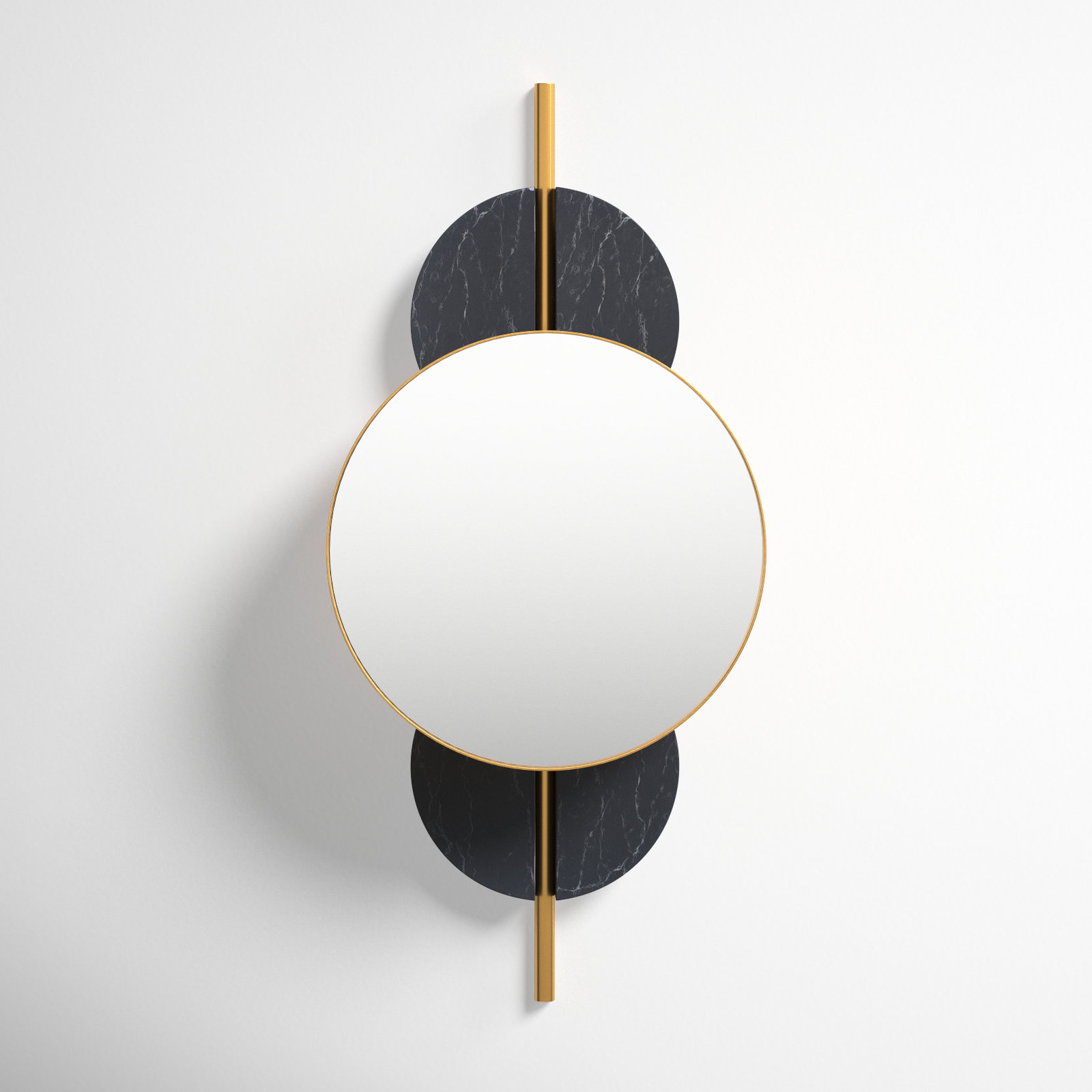 Lori 16" Accent Mirror, Black