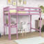 Lit mezzanine simple avec barrière de sécurité et bureau-958905914