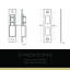 Emtek Select Privacy Interior Mortise w/ Quincy Rosette & L-Square Stem, Smooth Lever-210147180-210147169