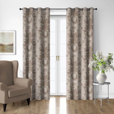 Ensemble de 2 rideaux en coton naturel avec œillets Country Lane Toile