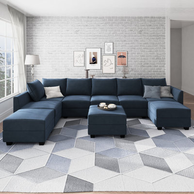 U-shaped Modular Sectional Sofa with Chaise