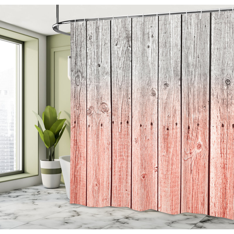 Shower Curtain with Hooks Included, 69"H x 75"W, Burnt Sienna
