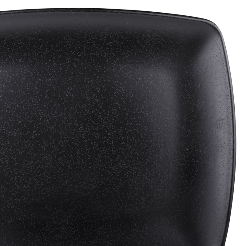 Elite Global Solutions Zen Melamine Platter, 1.13" H x 15" W x 11.38" D, Black