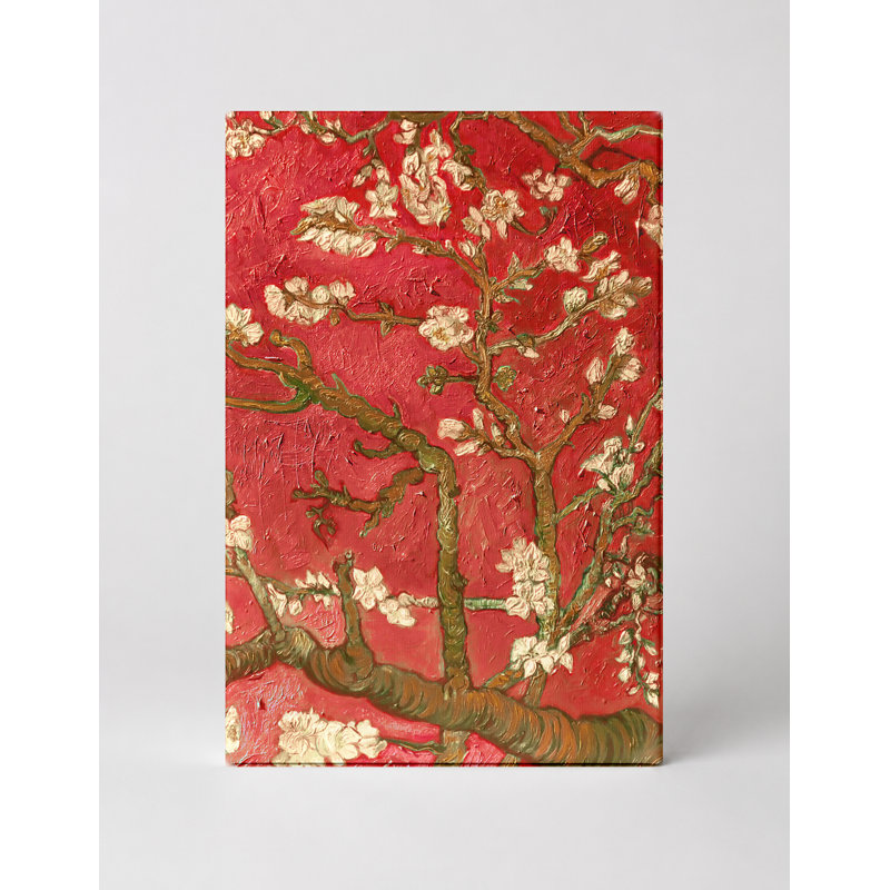 Almond Blossoms (Red Variation) - Art mural sur toile, 20" W x 30" H
