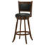 Tabouret pivotant en châtaignier et noir