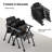 Niaja Foldable Training Chair Nesting BIFMA-Certified Chairs Stackable