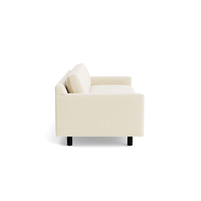 Hunter No Welt 90 Sofa, Performance Linen - Cream, Black