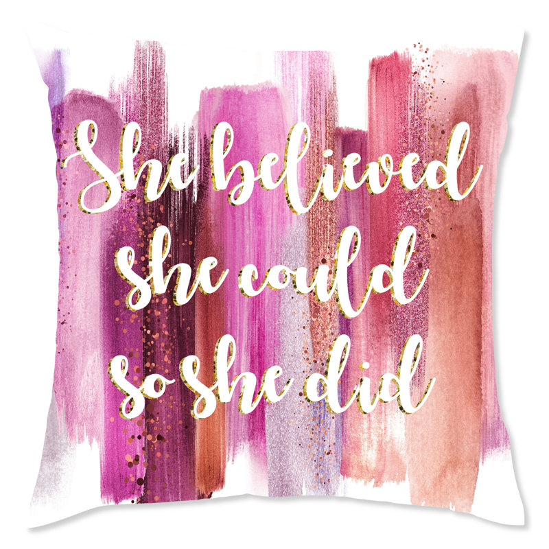 Empowered Women Square Pillow Cover & Insert