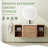 Wall-Mounted Floating Bathroom Vanity with Ceramic Top-376799465
