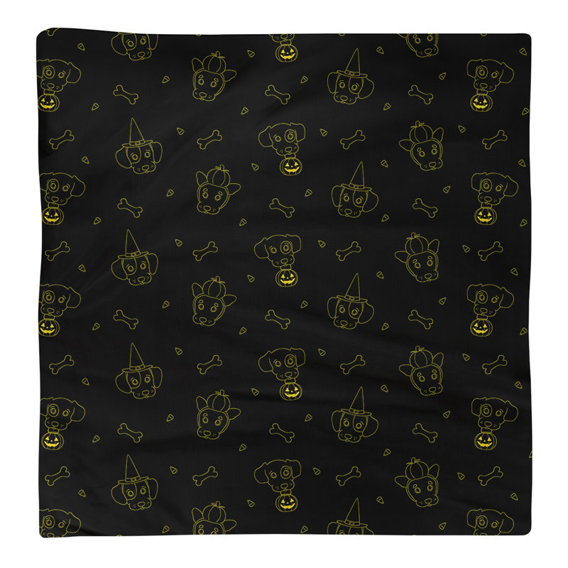 No Pattern Square Napkin, 10" x 10", Black/Brown, Cotton
