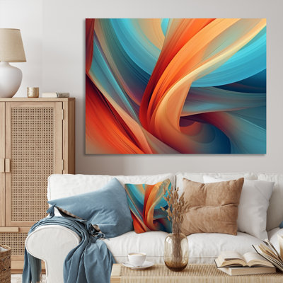 " Orange Blue Fractal Waters II "