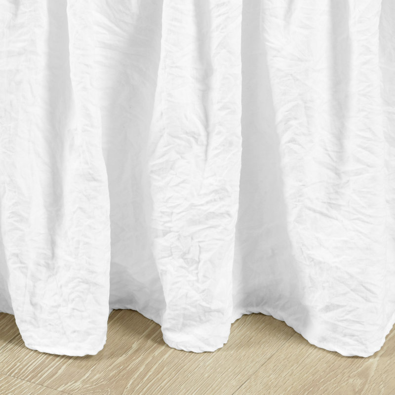 Ruffled Wrap Around Bed Skirt, Queen/King/Cal King, Off- White