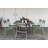 Luxembourg Rectangular Metal Outdoor Dining Table With Umbrella Hole , in. W in. D-97947350-86001431