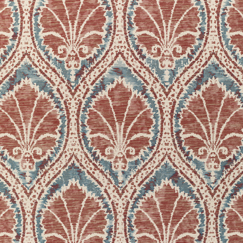 Triana Seville Weave Fabric, Denim/Brick