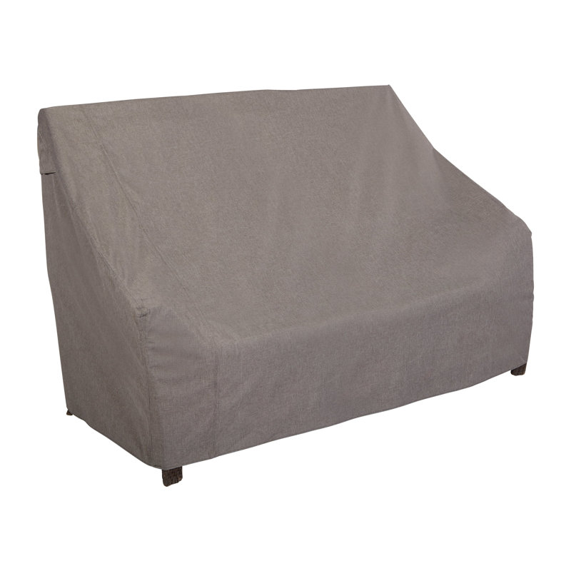 Modern Leisure Garrison Patio Loveseat Cover, Waterproof, 66"L x 40"W x 39"H, Granite, 38.25" H x 82.5" W x 38" D
