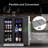 24" Silver Beverage Refrigerator with French Doors 150-Can Capacity, Built-in or Freestanding Beer and Drink Cooler