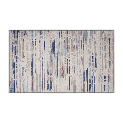 Machine Washable Gray Area Rug