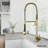 Zurich 27" H 1-handle Pull-Down Kitchen Faucet-100097102
