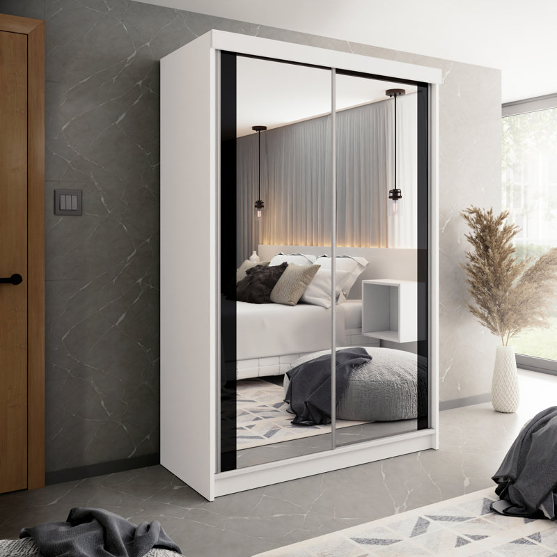 Caelah Wardrobe, White, 200" H x 100" W x 62" D