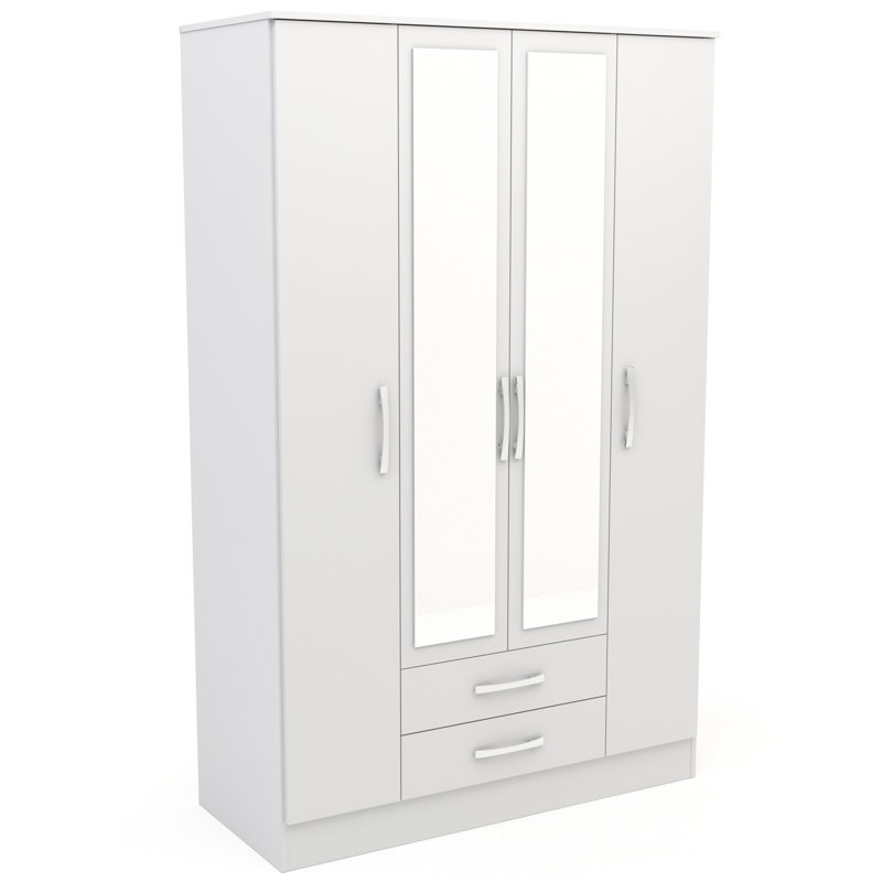 Marquitta 4 Door Wardrobe, White