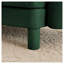 Canapé-lit en tissu Emerald Green Boucle-129098737