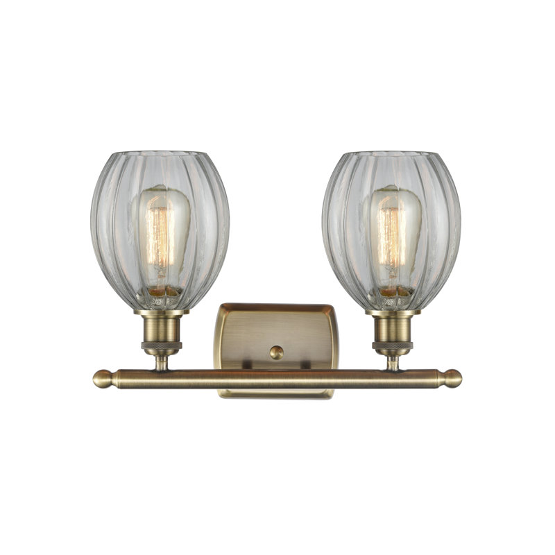 Éclairage pour meuble-lavabo Wickersham, Transparent, DEL, 2 lumières