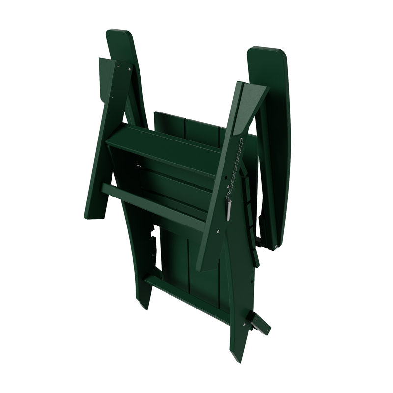 Chaise Adirondack pliante en plastique PEHD Joubert, Vert foncé