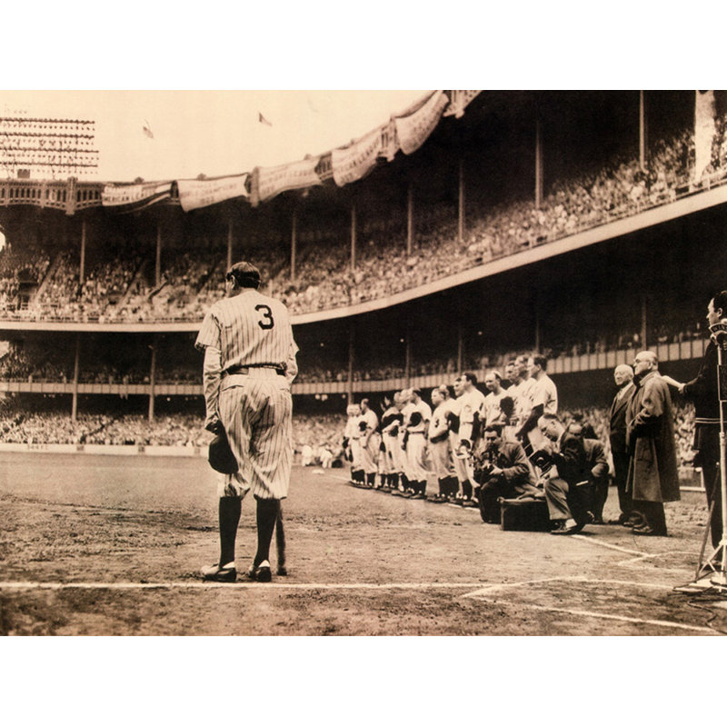 Babe, Ruth, Adieu, Discours, H 28 po x l 37 po