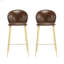 Tabouret de bar d'intérieur rembourré, ensemble de 2