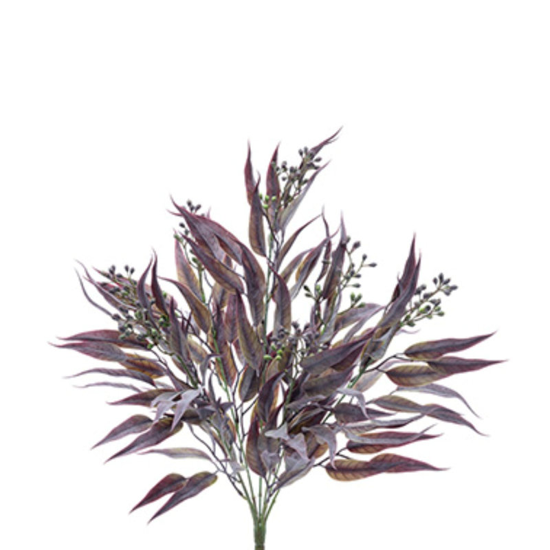 Faux jet de baies d'eucalyptus - Mauve-prune