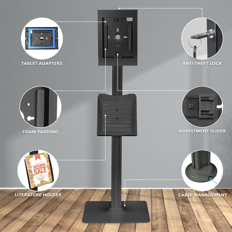 Mount-it Single Screen Floor Stand Mount
