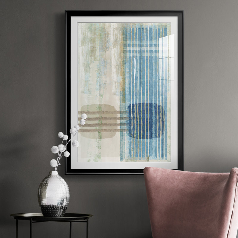 Blue Horizon III - reproduction de cadre photo, H 24,5 po x l 18,5 po x P 1 po, Cadre noir