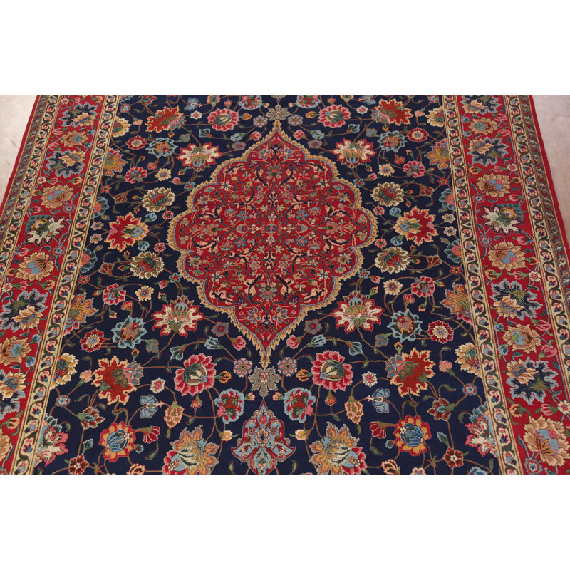 Tapis traditionnel bleu marine 11 x 17