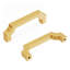 Poignée à poignée de la collection Monarch - Poignée centrale d'armoire de 3 po en laiton doré brossé - Quincaillerie transitionnelle pour tiroirs et armoires-116354704-116354711