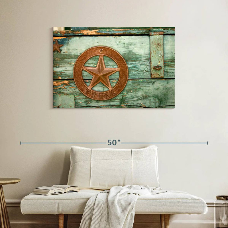 Lelar Rusted Texas Star, 26" H x 39" W