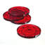 Dublin Crystal Red Coaster Set