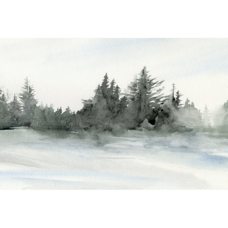 Evergreens In The Distance II, 30cm H x 46cm W x 3.8cm D