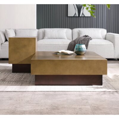 Modrest Derek Block Coffee Table -  VIG Furniture, VGVCCT129-GRY-CT