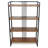 Lauxel 4 Tier Metal Framed Wood Shelf